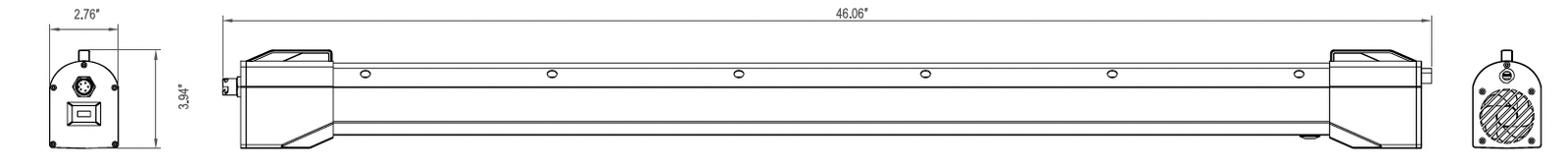 GLUCL fixture dimensions