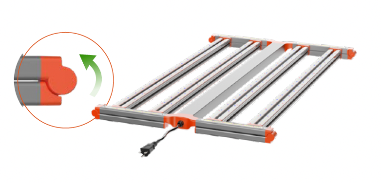 GL100 folded commercial grow light